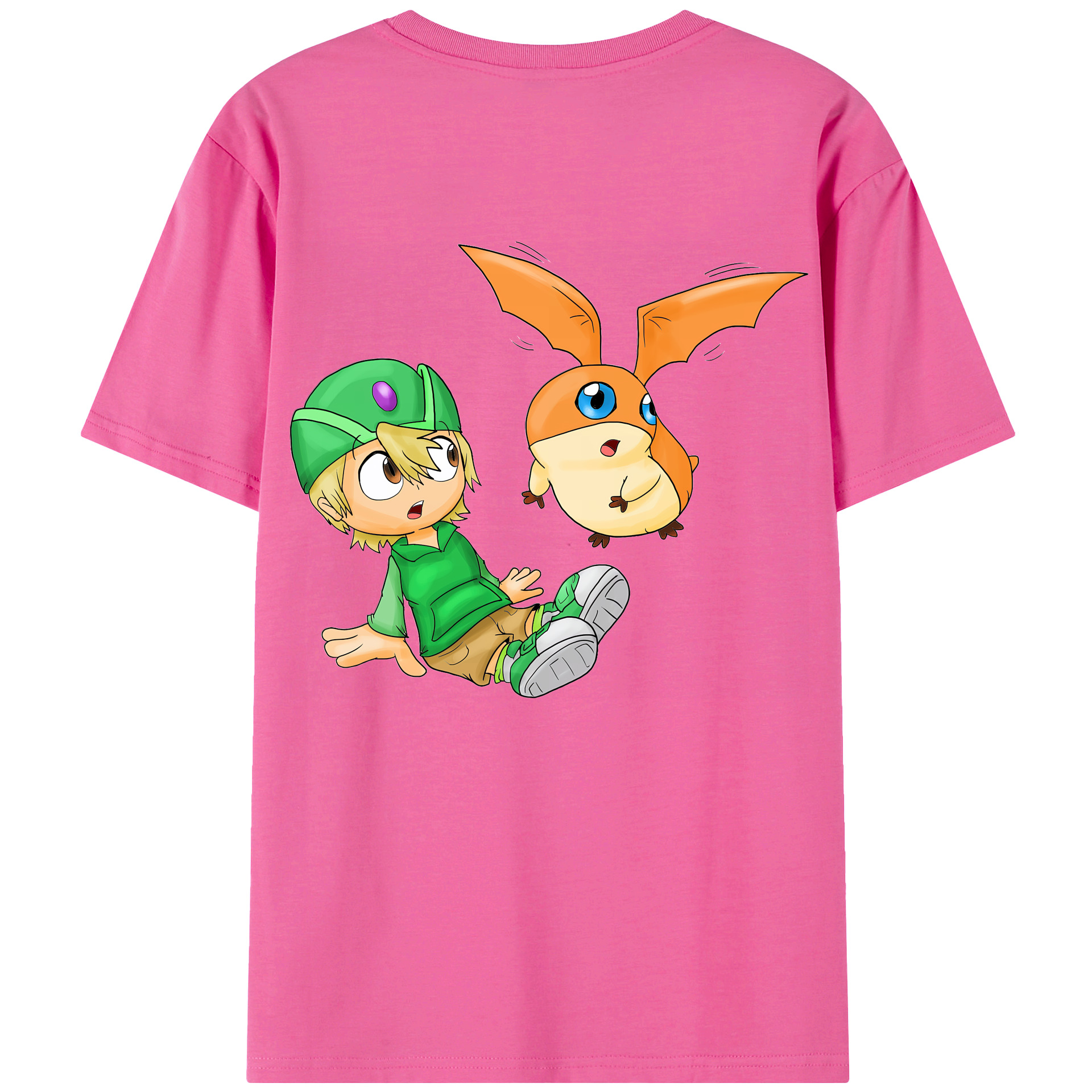 （画像用） Digimon デジタルモンスター/デジモン レディース半袖Tシャツ(バックプリント)